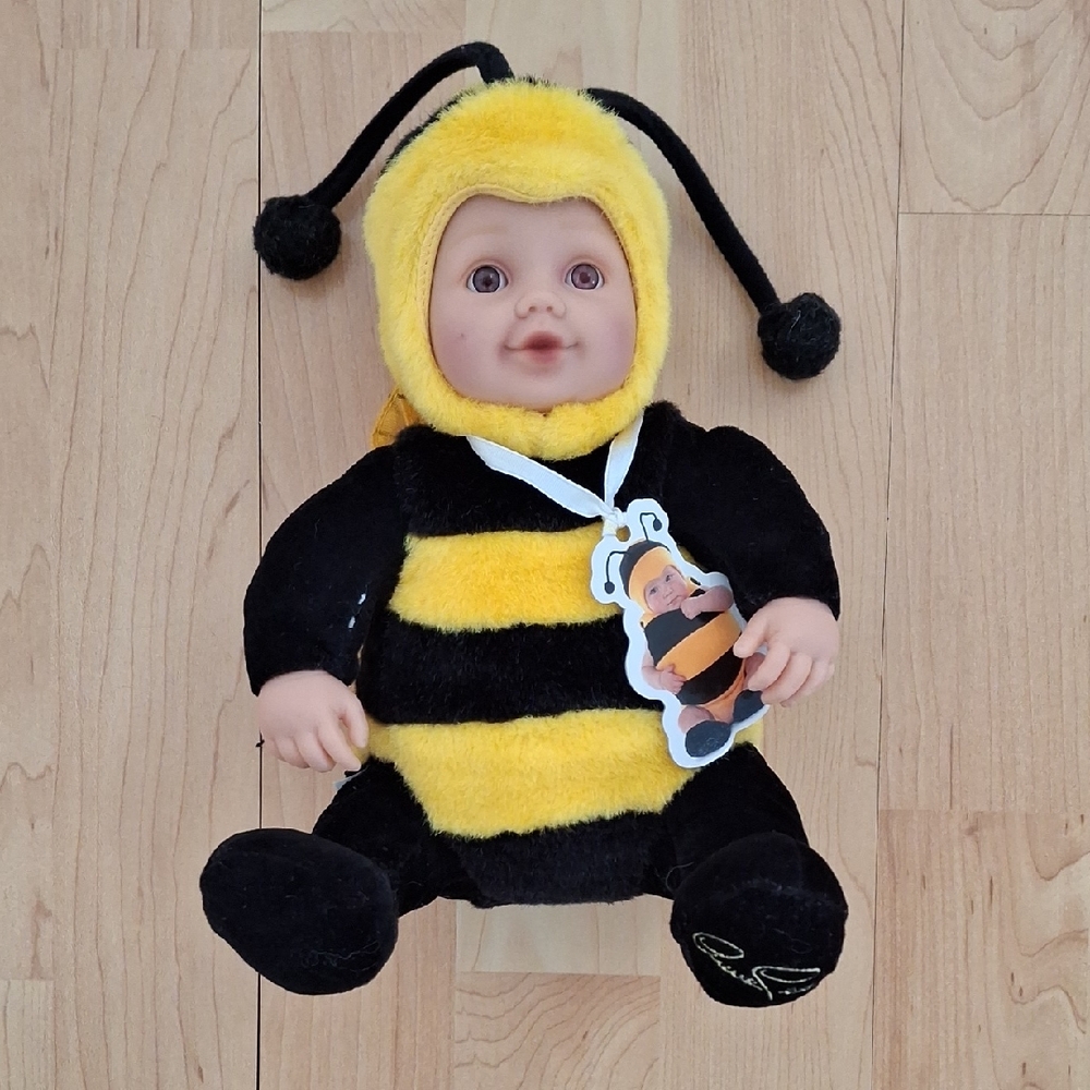 Anne Geddes Bee 10" Doll Plush Body Wings And Antenna
